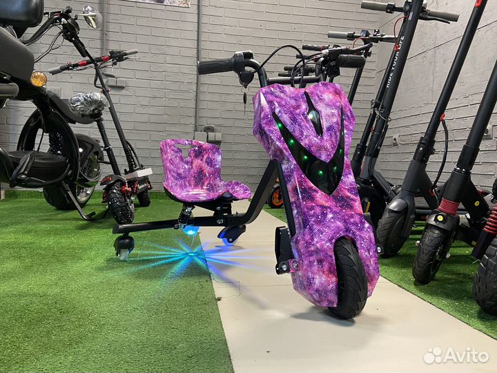 Дрифт кар WoLong 350W розовый космос