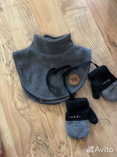 Шарф флисовый Варежки