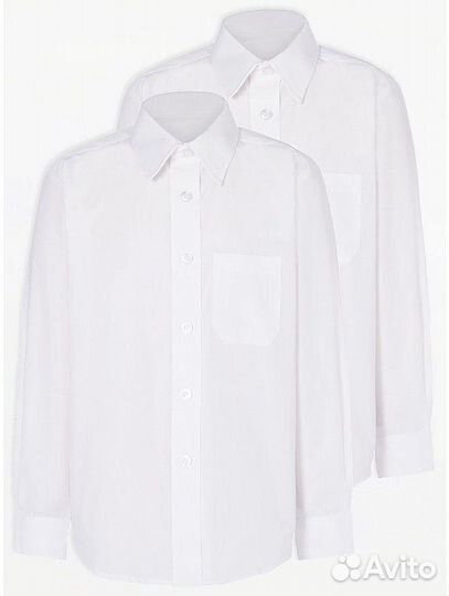 Белая рубашка школьная форма George