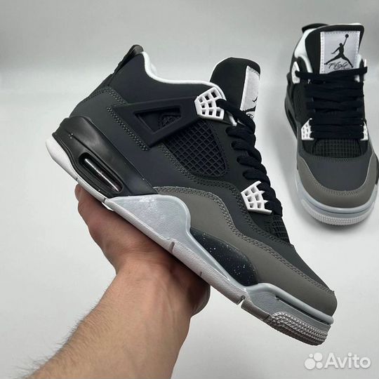 Кроссовки Nike air jordan 4 натуральная кожа