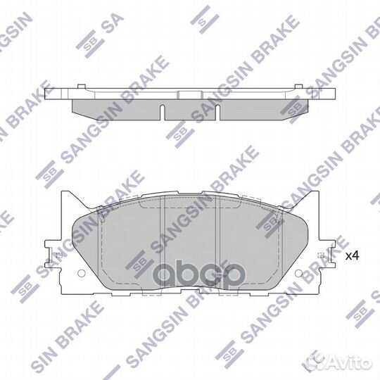 Колодки торм.дисковые Hi-Q toyota camry 07- (D1