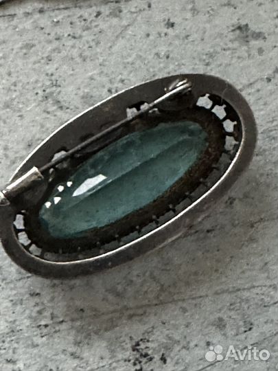 Брошь серебро 875 СССР