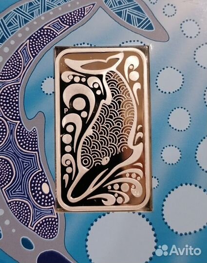 Монета Дельфин Австралия 2010 Серебро