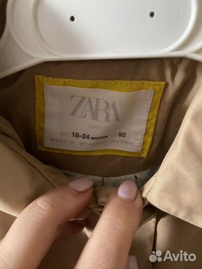 Тренч zara для девочки