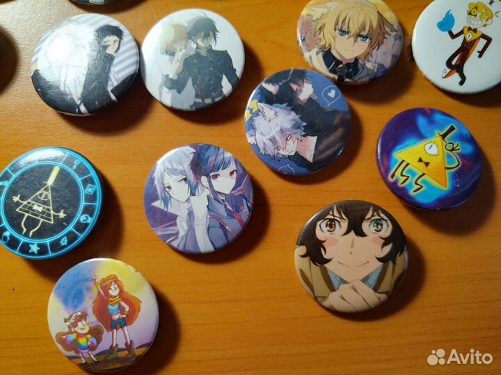 Аниме значки маленькие
