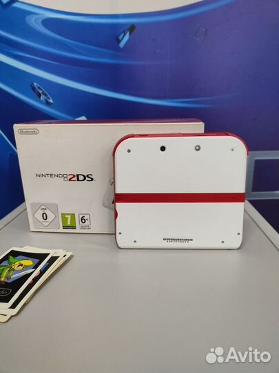 Nintendo 2DS White+Red (прошита)