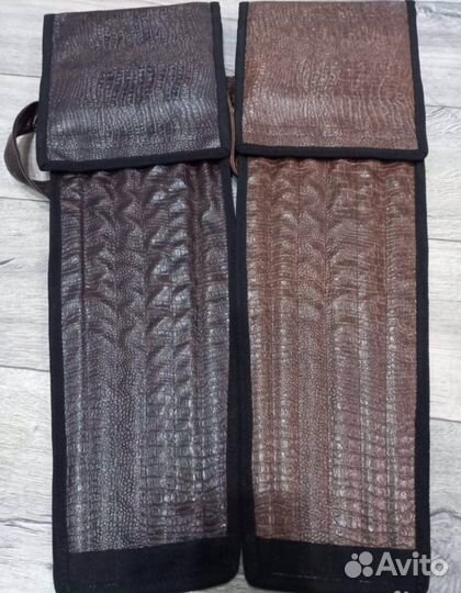 Haбop шaмпypoв в кoжаном чexлe