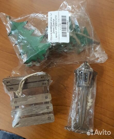 Деревянные ёлочные украшения