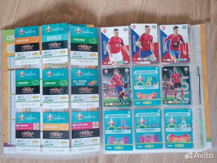 Коллекционные карточки uefa euro 2020 Panini