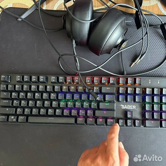 Игровой монитор+мышь, клавиатура и наушники