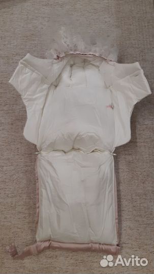 Комплект на выписку для девочки утепленный