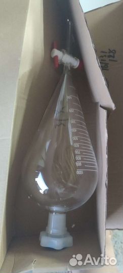 Воронка делительная грушевидная с краном