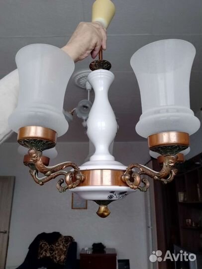 Люстра потолочная бу