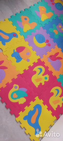 Детский коврик пазл и для унитаза накладка