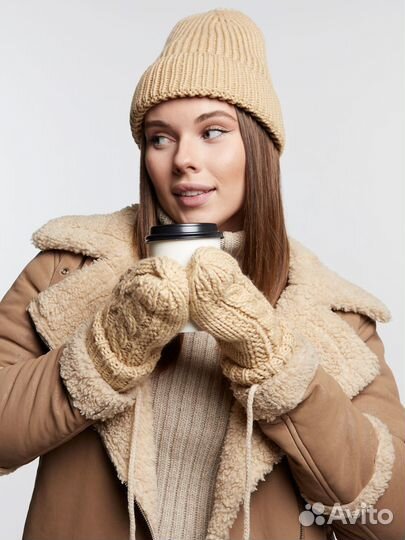 Шапка бини средней вязки Шапки Оптом