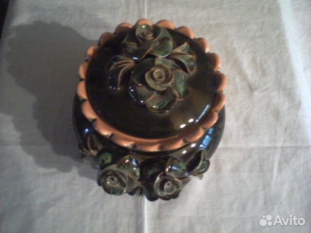 Шкатулка керамическая