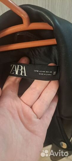 Куртка кожаная Zara m