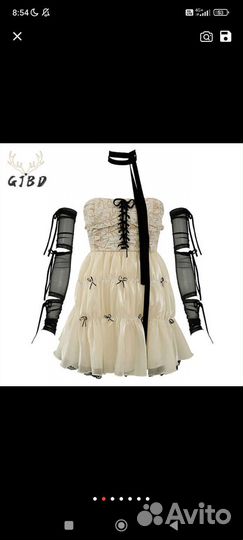 Платье с корсетом