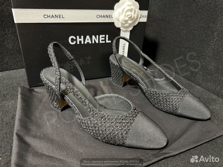 Туфли женские Chanel на каблуке 6.5 см