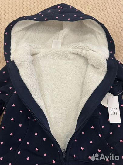 Зип худи GAP 99-106см утепленное