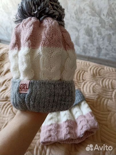 Шапка и снуд для девочки