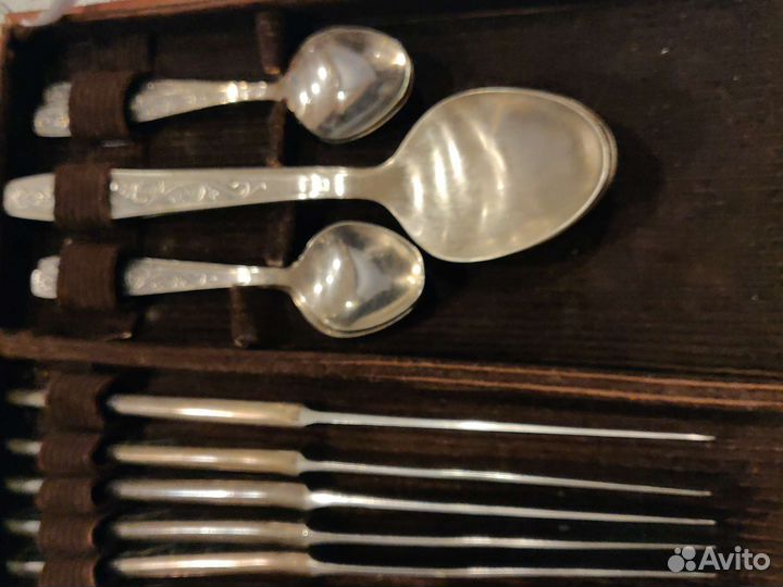 Набор столовых приборов мельхиор СССР