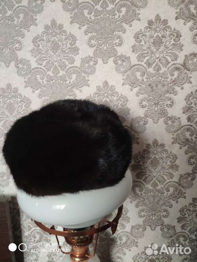 Берет женский норковый мягкий