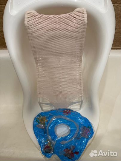 Ванночка для купания, горка и круг