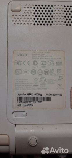 Нетбук acer aspire one