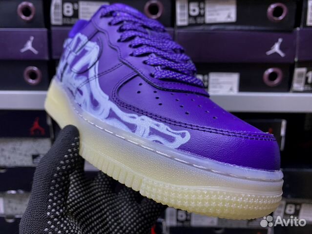 Кроссовки Nike Air Force 1 Skeleton Purple