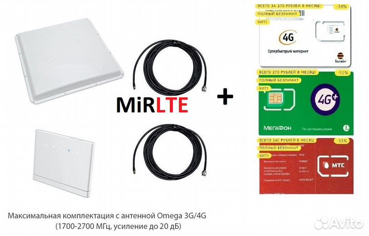 Роутер Huawei B315 с Внешней Антенной 3G/4G Сим