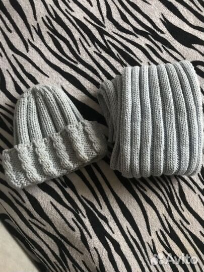 Шапка и шарф женский