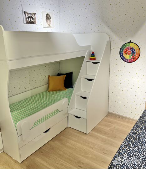 Двухъярусная кровать Умка-3 (правая/левая) 180*80