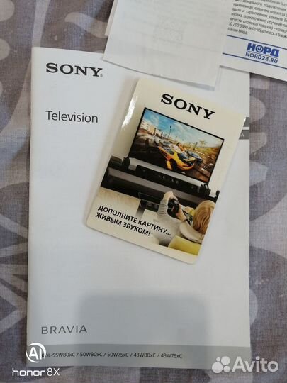 Телевизор sony Bravia KDL-55W80xC