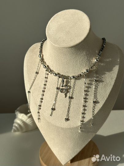 Чокер колье украшение змея цепи трендовое