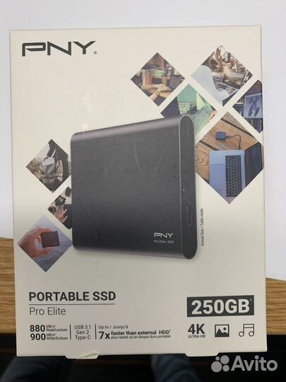 Portable SSD PNY 250Gb. Новый