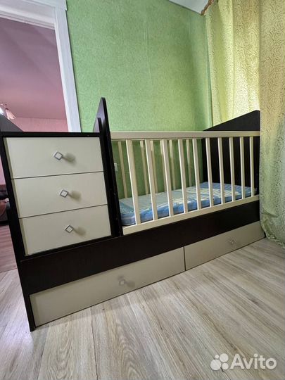 Продам детскую кроватку трансформер