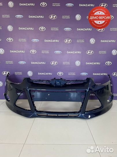 Бампер Передний Ford Focus 3 темно-синий