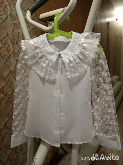Блузка школьная р.122-128