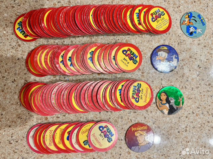 Фишки, кепсы FunCaps разные серии