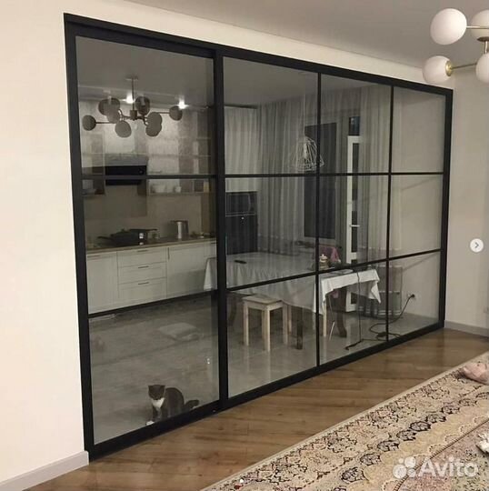 Перегородки раздвижные для зонирования комнаты