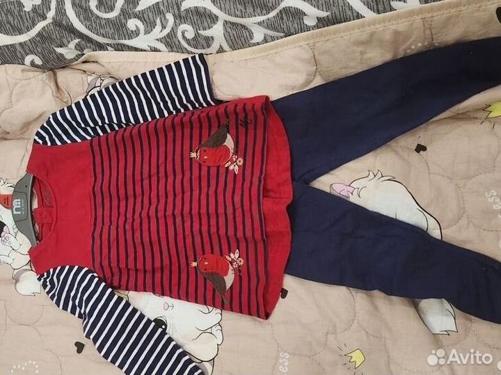 Вещи пакетом на девочку 80 86 92