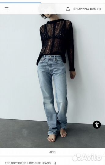 Новые джинсы Zara 34
