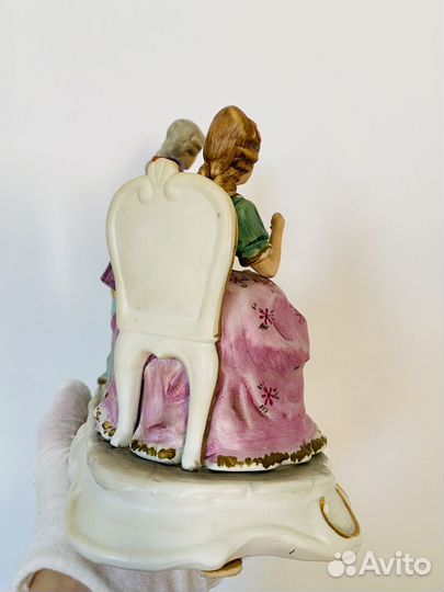 Большая статуэтка композиция чаепитие