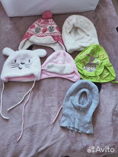Шапки пакетом для девочки