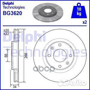 Диск тормозной C-5 BG3620 Delphi