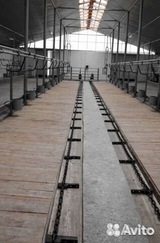 Навозоудаление. Транспортеры, Скреперные установки