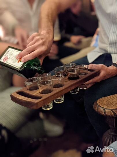 Доска для подачи шотов, подставка для рюмок