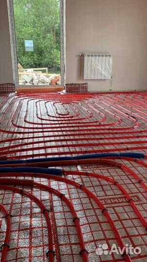 Монтаж отопления, теплые полы