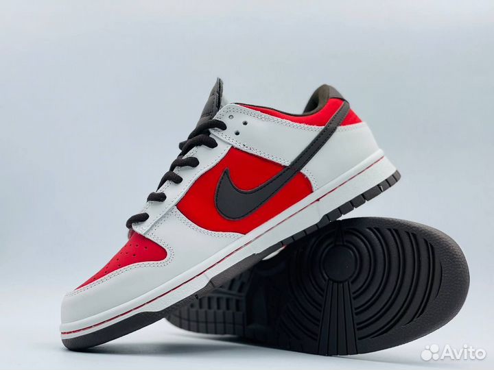 Nike SB Dunk air low 1 красно-белые разм. 40